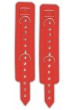 Комплект кожени белезници за глезените на краката със две метални халки